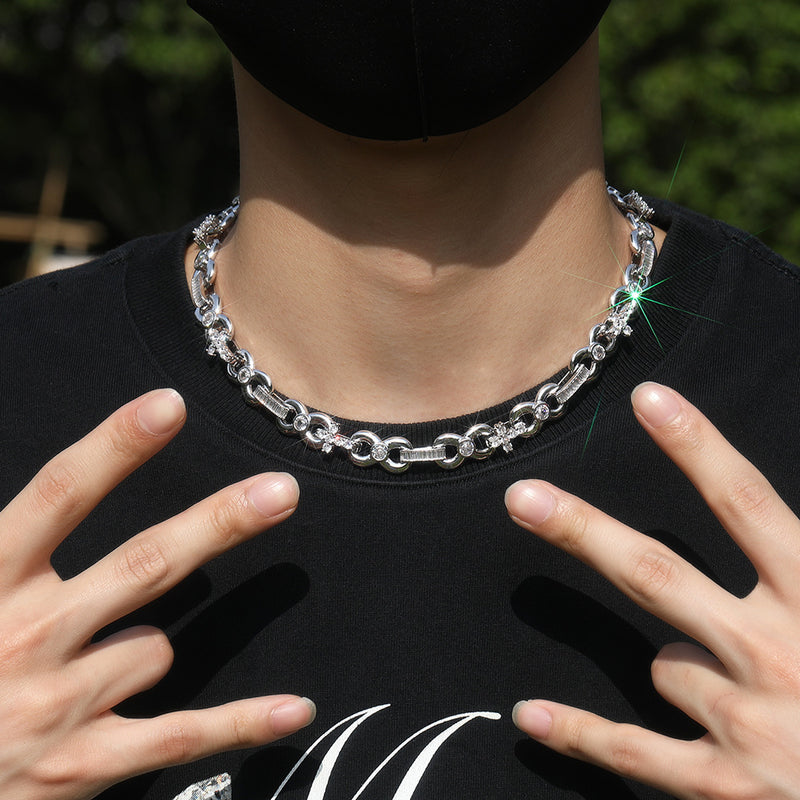 Chains Premium 12mm Cross Necklace Crosses St. Valentine's