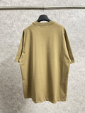 Men T-shirts Summer Paris Wheat Short Sleeve Crew Neck T-Shirt Loose