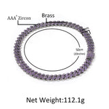 Chains Hip Hop Copper Zircon Chain Vintage Plated Cuban Chain St. Valentine's