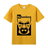 Heisenberg T Shirt Summer round Neck Short Sleeve T-shirt Men's Deadly Poison Master Gusi Heisenberg