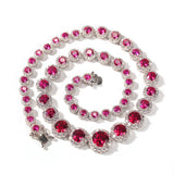 Chains Hip Hop Round Zirconium Necklace Vintage ins St. Valentine's Spectrum