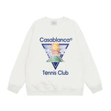 Casablanca Long sleeve T-shirt Crew neck loose terry sweater