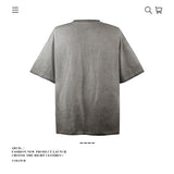 American vintage street T-shirt pure cotton retro men's and women's summer loose
