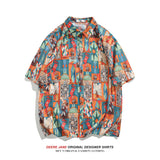 Men Shirts Summer Short Sleeve Shirt Men's Loose Casual