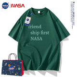 Nasa T Shirt Short Sleeve Summer Boys Clothes Half Sleeve Retro Couple
