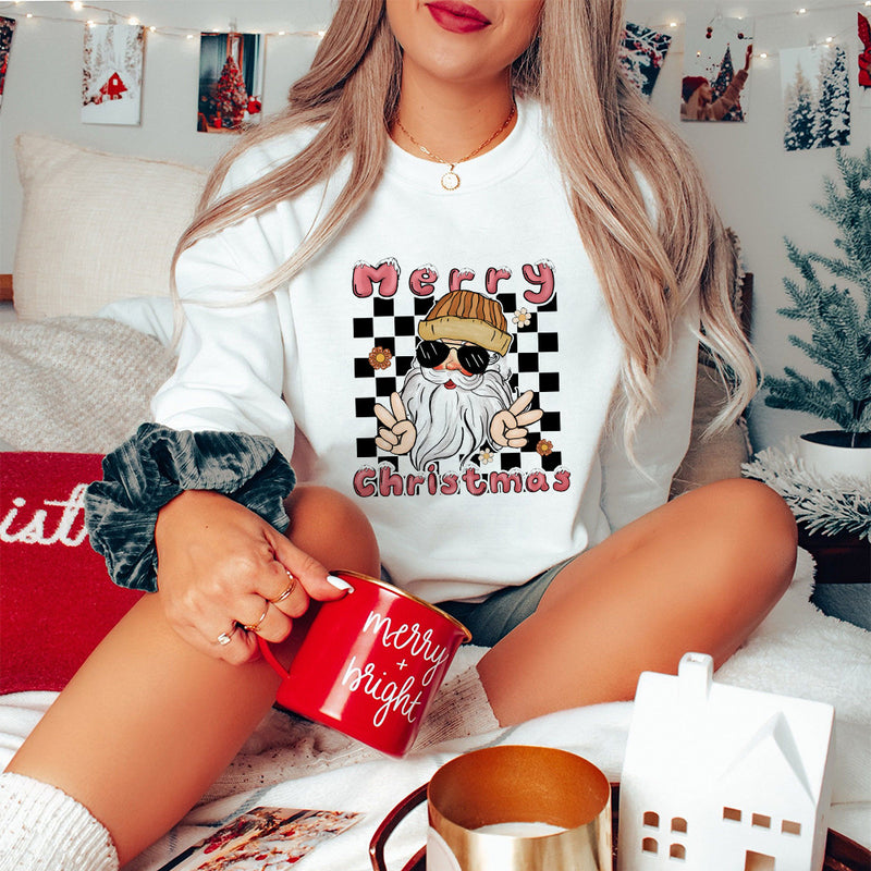 Merry Christmas Claus Sweatshirt Crewneck Hoodie