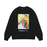 Purple Brand Sweatshirt Loose Crew Neck Sweater