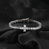 Chains Hip Hop 4MM Cross Copper Zircon Tennis Chain Necklace St. Valentine's Spectrum