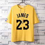 Basketball Sports T Shirt Nba Basketball Cotton Short-Sleeved T-Shirt Male Student Sports Kobe James Owen Curry
