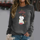 Casual Round Neck Women'S Pullover Raglan Long Sleeved