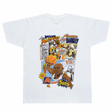 Basket Ball Star T Shirt Basketball Chris Pau Washed Distressed Printed Personalized T-Shirt Retro Short Sleeve