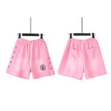 Men Shorts Wash Black Old Casual Shorts Hot Pants