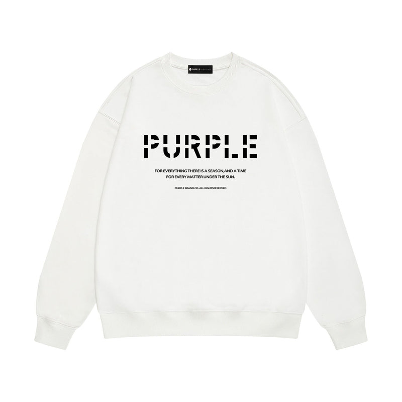 Purple Brand Sweatshirt Loose Crew Neck Sweater