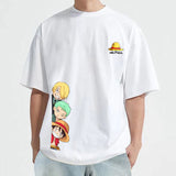 One Piece Anime T-Shirt Men Straw Hat Pirates Monkey