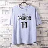 Basketball Sports T Shirt Nba Basketable Nets Team Owen 11 Sports Pure Cotton T-Shirt Male Summer Round Neck All-Matching Student