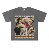 Film Star T Shirt Movie Loyal Dog Eight Male Printed Loose Street Cotton American T-shirt