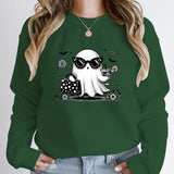 Halloween Ghost Print Pullover For Women New Hoodies