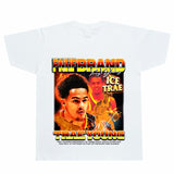 Basket Ball Star T Shirt Trae Young Washed Distressed Printed American T-shirt Loose Retro