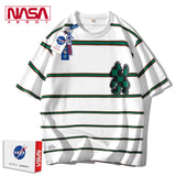 Nasa T Shirt Short Sleeve T-Shirt Men'S Summer Loose Half Sleeve
