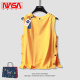 Nasa T Shirt Vest Men'S T-Shirt Summer Student Fitness Sports Top