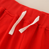 Boy Pants Children's Autumn Clothing Pants Sweater Trousers Solid Color Fashion Children Sports Pants