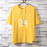 Basketball Sports T Shirt Kobe Manba No. 24 Short Sleeve T-Shirt Male Student Loose