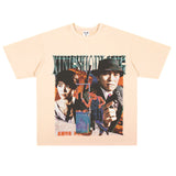Film Star T Shirt Short Sleeve Loose Retro American Design T-shirt