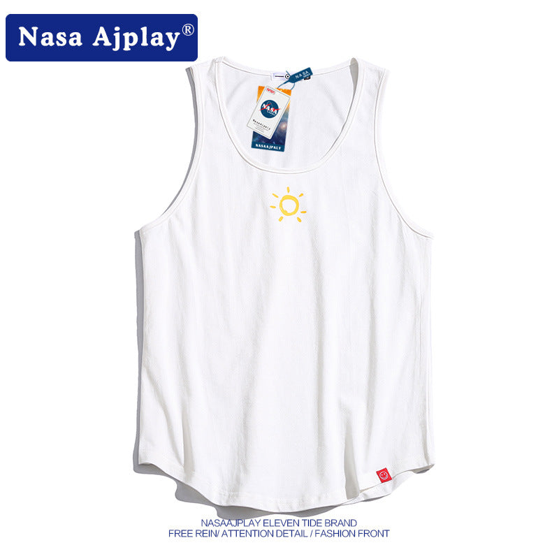 Nasa T Shirt Vest Men'S Loose Sports Summer