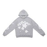 Sp5der Hoodie Spider Web Star Printed Casual