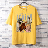 Basketball Sports T Shirt Loose Student Basketball Sport Short Sleeve T-Shirt Men'S Cotton Casual Top