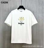 GCD T-Shirt GCD Printed Short Sleeve T-Shirt Men's Loose Crew Neck