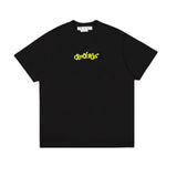 Off Whtie T Shirts Yellow Letter Arrow Male And Female Trendy Brand Short Sleeve