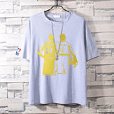 Basketball Sports T Shirt Nba Basketball Clothes James Printed Short Sleeve T-Shirt Men'S Cotton Loose