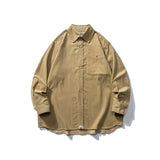 Aape Jacket Shirt Men Corduroy Loose Long Sleeve Shirt