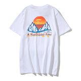 Aape T-Shirts T-shirt Men and Women Couple Loose round Neck Short Sleeve