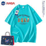 Nasa T Shirt Short Sleeve T-Shirt Men'S Summer Half Sleeve Loose Half Sleeve T-Shirt
