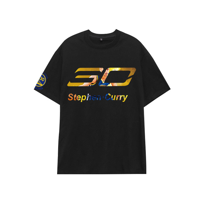 Basketball Sports T Shirt Basketball Clothes Short Sleeve Men'S Loose Student Trendy Curry No. 30 Youth Casual T-Shirt