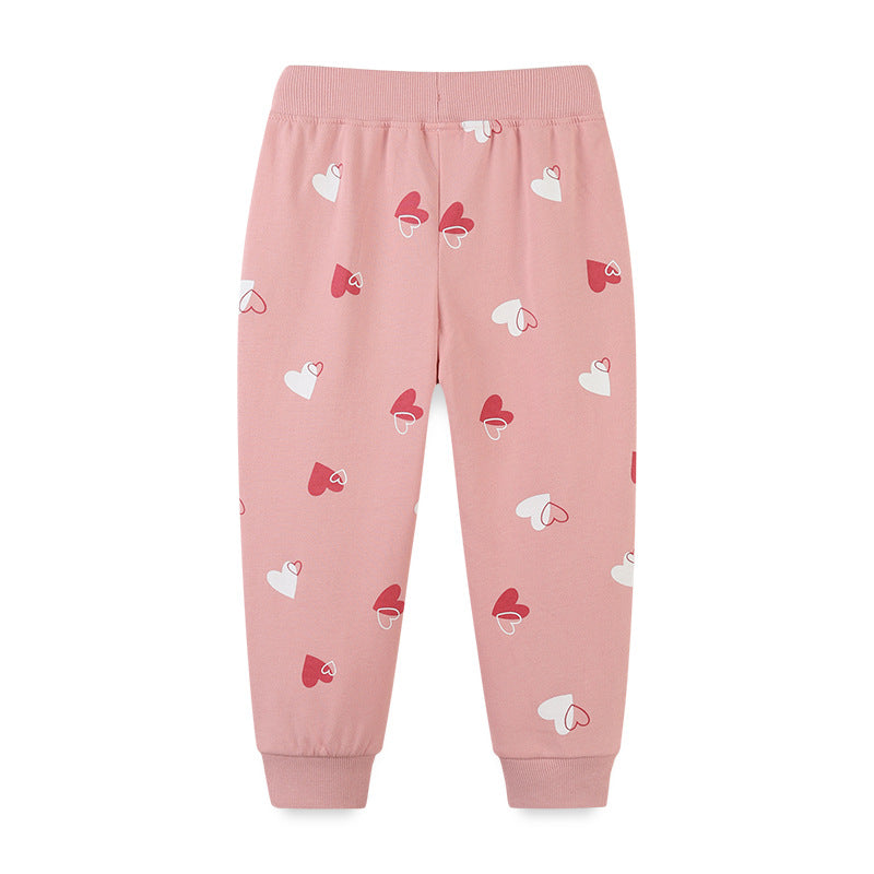 Boy Pants Children's Pants Autumn Girls' Trousers Printed Cute Fashion Children Sports