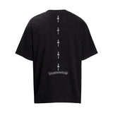 CHH Chrome Heart T Shirts Cross Color Printed Short Sleeve T-Shirt