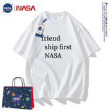 Nasa T Shirt Short Sleeve Summer Boys Clothes Half Sleeve Retro Couple