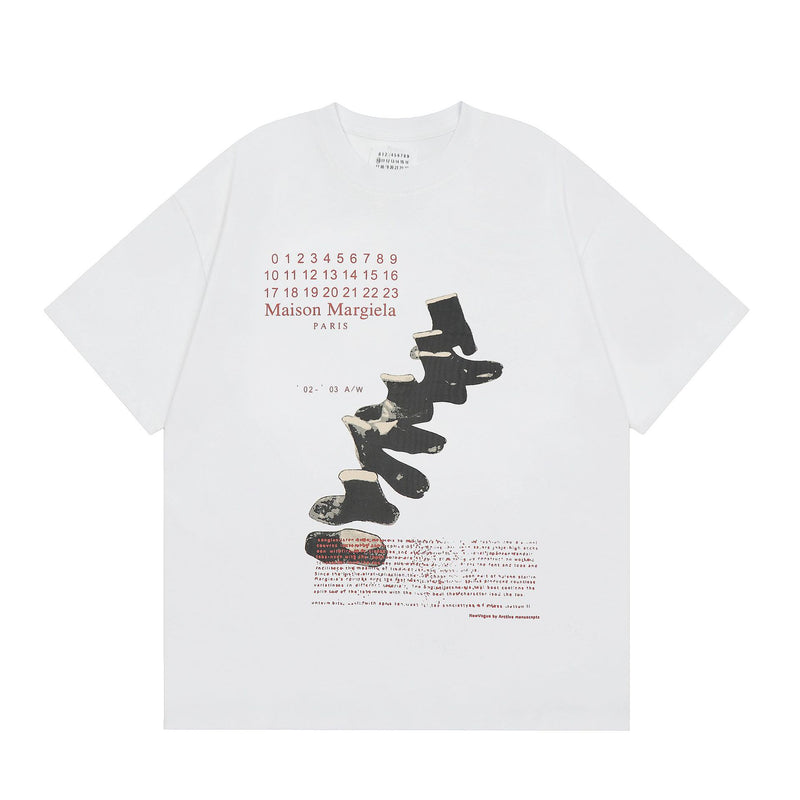 Maison Margiela T-Shirts Crew Neck Loose Short Sleeve T-Shirt