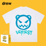 Drew T Shirts Funny Smiley Printed Short Sleeve