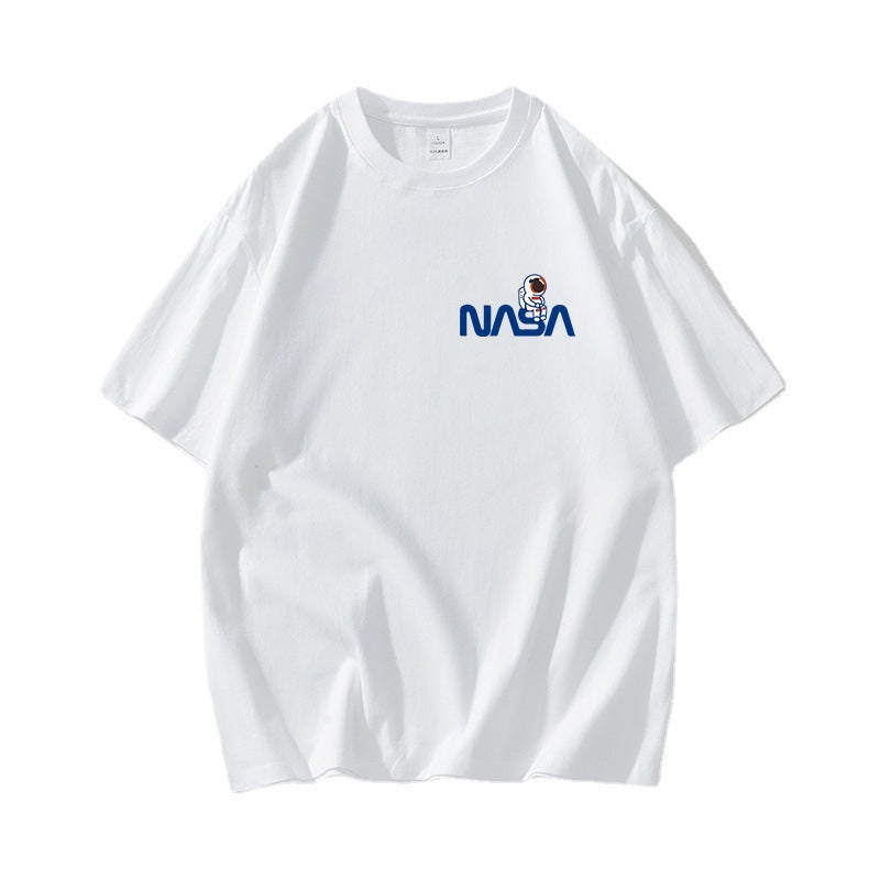 Nasa T Shirt Summer Men'S Short Sleeve Loose Half-Sleeve Top