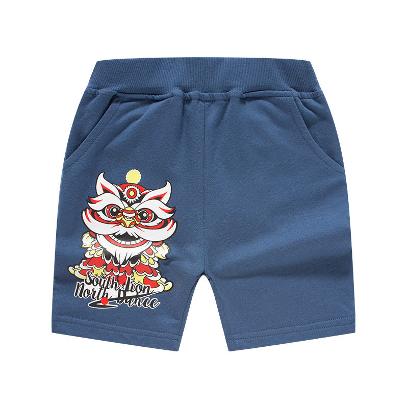Boy Shorts Children's Chinese Style Shorts Baby Pants Boys' Casual Pants Cotton Shorts