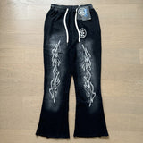 Mens trendy Hoodie & Pants autumn wash make old hoodies sweater