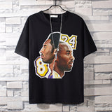 Basketball Sports T Shirt Basketball Sports Student Handsome Lakers Kobe Short Sleeve T-Shirt Men