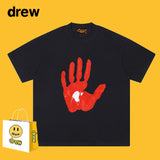 Drew T Shirts Cotton Short-Sleeved Smiley T-shirt