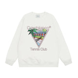 Casablanca Sweatshirts Crew neck sweater autumn and winter print men and women