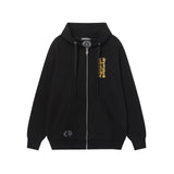 CHH Chrome Heart Hoodie Autumn and winter men and women CH Sanskrit cross full back logo