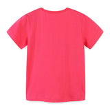 Boy T Shirt Knitted Cotton Girls T-shirt Short Sleeve round Neck Children Cartoon Printed Short Sleeve
